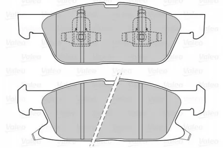 Гальмівні колодки дискові FORD/FORD USA Edge/Galaxy/S-Max "1,5-2,0 "F "15>> Valeo ="302311"