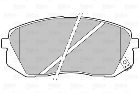 Гальмівні колодки дискові HYUNDAI/KIA i40/Soul/Sportage "1,6-2,0 "F "10>> Valeo ="301324"