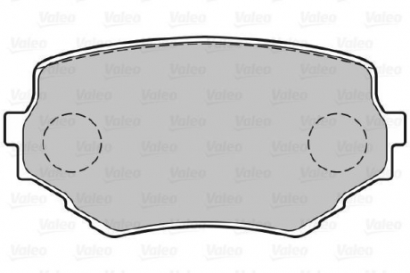 Гальмівні колодки дискові SUZUKI GrandVitara/Vitara "1,6-2,7 "F "90-03 Valeo ="301534" (фото 1)