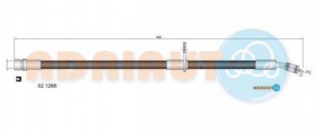 TOYOTA Шланг тормозной передний лев. RAV 4 I 94- ADRIAUTO 52.1266 (фото 1)