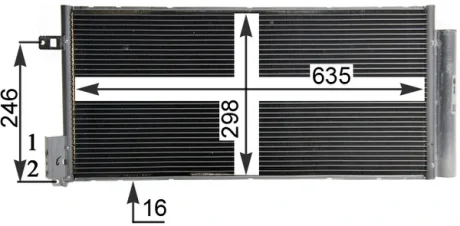 Радиатор кондиционера MAHLE / KNECHT AC 505 001S