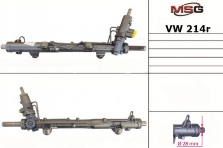 Кермова рейка (реставрована) VW T5 03- MSG VW 214R