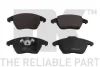 Комплект гальмівних колодок переднього. Audi A1 Citroen C4 Ford Mondeo Peugeot 207, 208, 3008, 307, 308 Seat Ibiza 1.0-2.5 10.03- NK 221953