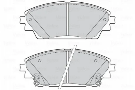 Гальмівні колодки дискові MAZDA CX-3/Mazda 3 "1,5-2,0 "F "08>> Valeo ="302285"