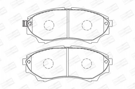 FORD Тормозные колодки передн.Ranger,Mazda BT-50 99- CHAMPION 572572CH