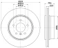 Диск гальмівний зад. BMW X3 (E83) 2.0-3.0D 09.03-12.11 HELLA 8DD 355 112-251 (фото 4)