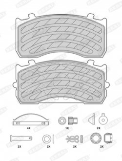 Гальмівні колодки, дискові BERAL BCV29183TK