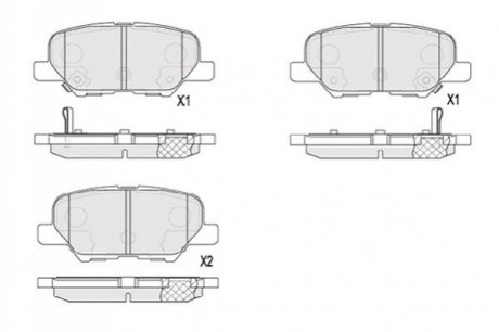 Колодки тормозные KAVO KBP-5551 (фото 1)