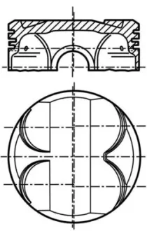 Поршень двигуна MAHLE / KNECHT 081 PI 00101 000