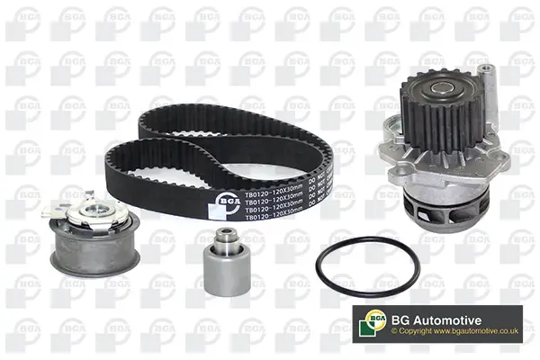 Комплект ГРМ (+ помпа) Caddy 1.9TDI 04-10 BGA TB0120CPK-3 (фото 1)
