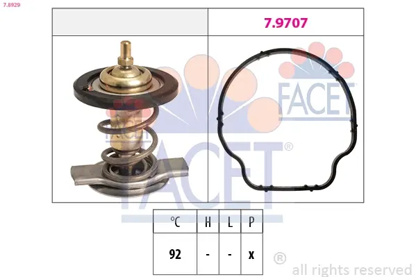 Термостат Mercedes Benz W164/W166/W212/W213/W639 OM 642 FACET 7.8929 (фото 1)