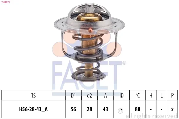 Термостат FACET 7.8407S (фото 1)