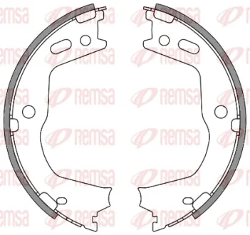 Гальмівні колодки задн. (26х190mm) Hyundai Genesis купе 08- REMSA 4666 00