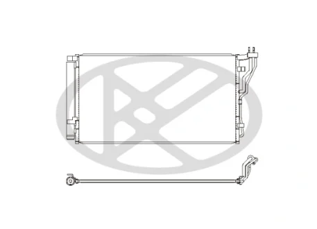 Радиатор кондиционера в сборе KOYORAD CD810628