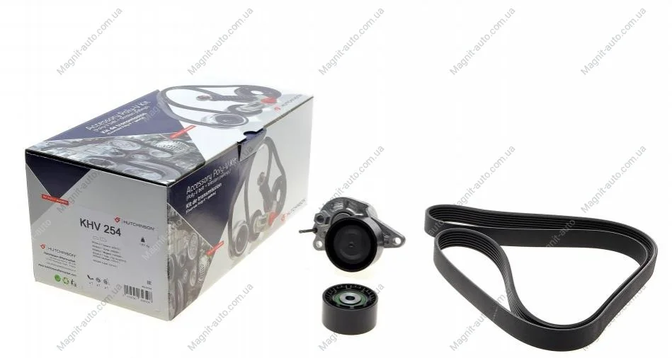 Комплект ремня генератора HUTCHINSON KHV 254 (фото 1)