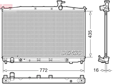 Радіатор HYUNDAI SantaFe \'\'06-12 DENSO ="DRM41024"