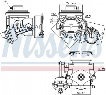 Клапан рециркуляції газів NISSENS 98299