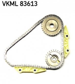 К-т цепи ГРМ (цепь+2успокоителя+2шестерни) FIAT Ducato 3,0 06-, IVECO Daily SKF VKML 83613 (фото 1)