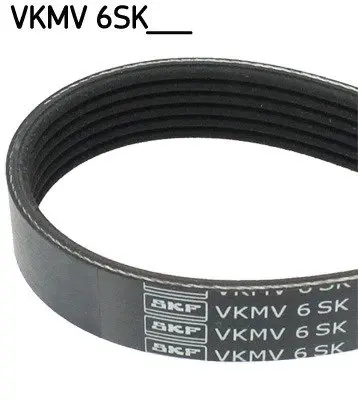 Ремень П-клиновой 6EPK873 (Elastic) CITROEN Jumper 2.2HDI SKF VKMV 6SK873 (фото 1)