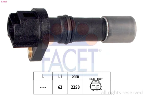 Датчик колінвалу (РОЗПРОДАЖ) FACET 9.0461