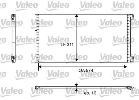 Конденсатор кондиционера Valeo 817684 (фото 1)