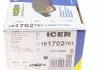 Комплект гальмівних колодок.).) ICER 181702-701 (фото 5)