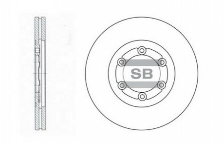 Диск тормозной Hi-Q (SANGSIN) SD2008