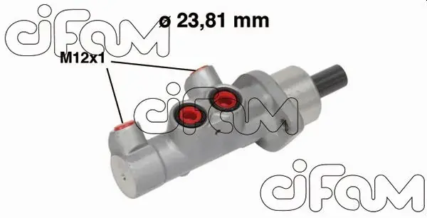 NISSAN Главный тормозной цилиндр MICRA C+C III 05-, RENAULT CLIO III 10-14 CIFAM 202-587 (фото 1)