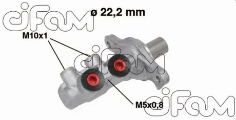 FIAT Главный тормозной цилиндр 500 07-,Panda 10-,ABARTH 500 08- CIFAM 202-681