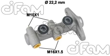 HYUNDAI Главный тормозной цилиндр ACCENT II 02-05 CIFAM 202-815