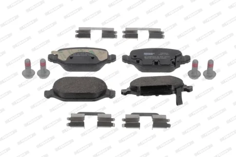 Комплект тормозных колодок задн., FIAT 500, 500 C, PANDA 0.9/1.3D/1.4 10.07- FERODO FDB4464