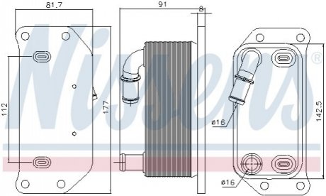 Охолоджувач мастила NISSENS 91188