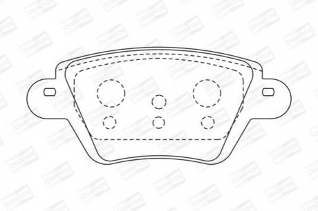 FORD Тормозные колодки задн.Mondeo 00-,Kangoo 01-,Jaguar X-Type CHAMPION 573320CH