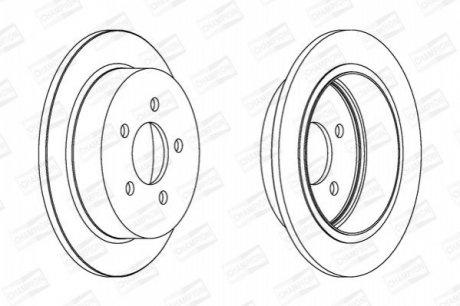 JEEP Диск тормозной задн.Grand Cherokee 92-99 CHAMPION 562880CH