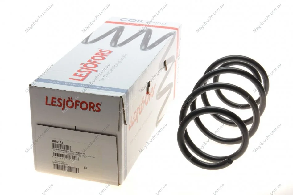 Пружина перед. SEAT/SKOD/VW, ATECA / KODIAQ / OCTAVIA 12- / PASSAT 15- / TIGUAN 16- LESJOFORS 4095142 (фото 1)