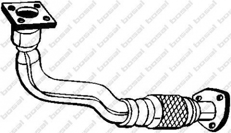 Труба выхлопная VW VENTO 91-95 (753-177) BOSAL 753177