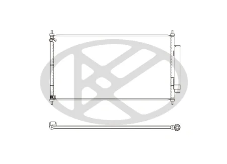 Радіатор кондиціонера (з осушувачем) HONDA ACCORD IX 2.4/3.5 09.12- KOYORAD CD080672