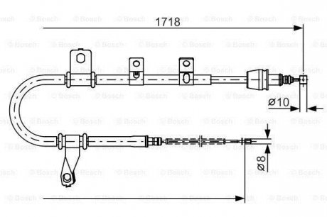 Гальмiвний трос BOSCH 1987482209