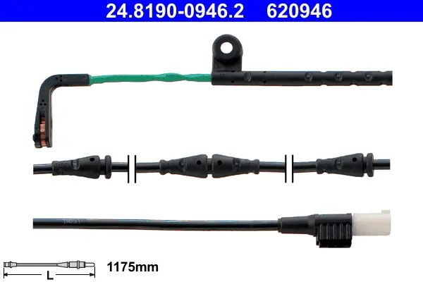 Датчик зносу гальмівних колодок ATE 24819009462 (фото 1)