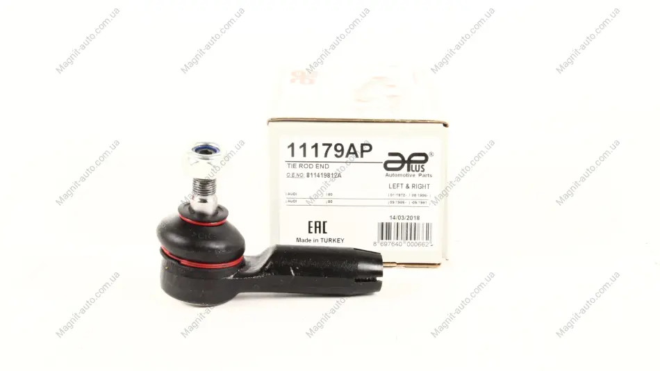 Наконечник кермовий Audi 80, 100/VW Passat B1 (72-00) APPLUS APLUS 11179AP (фото 1)