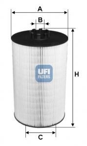Фильтр масла UFI 2500700 (фото 1)