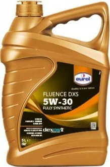 EUROL 5л Fluence DXS 5W-30 Масло синт. API SM/CF, ACEA C3 A3/B4, GM Dexos 2, VW502.00/505.00/505.01, MB229.31/229.51, BMW LL-01/LL-04, Ford M2C-917A, GM-LL-A-025/B-025 Eurol 012401