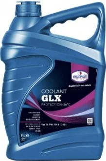 EUROL 5л Coolant GLX -36 Антифриз красный G12+, TL-VW 774 F, VW TL-VW 774 D (G12), Renault Type D, BS 6580, ASTM D3306/D4656/D4985, JASO M325, NATO S-759 Eurol 002501
