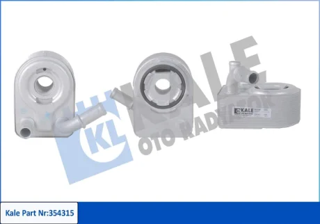 Радіатор масляний Ford Fiesta (09-), Focus (05-), Kuga (13-)/Volvo S60 (10-), S80 (07-) 1.4i, 1.6 EcoBoost KALE OTO RADYATOR Kale oto radyator 354315