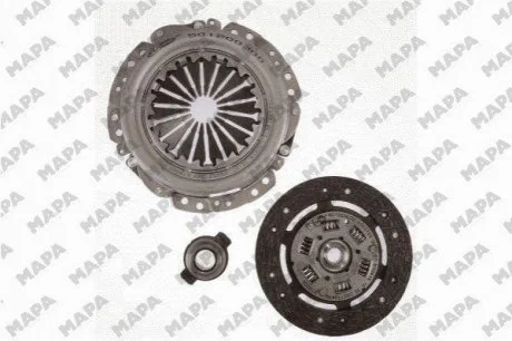 PEUGEOT К-кт сцепления 205,306,309,405,406,Citroen Berlingo,BX,Xsara 1.6/1.9 87- Mapa 001200900