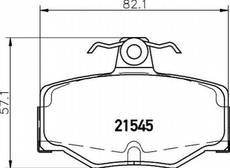Колодки тормозные дисковые задние Nissan Almera 1.5, 2.2 (03-) Nisshinbo NP2050