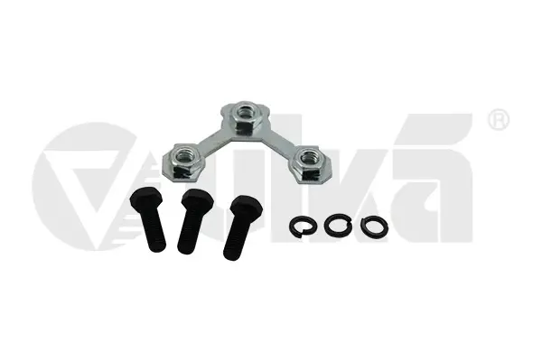 Пластина стопорна опори кульовий з болтами (комплект) Skoda Octavia (97-11)/VW Golf (96-03)/Audi A3 (97-03) VIKA Vika 44070083601 (фото 1)