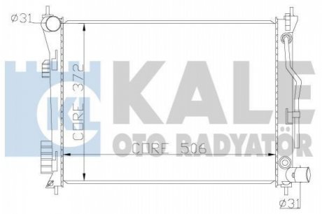 KALE HYUNDAI Радиатор охлаждения i20,Solaris,Kia Rio III 1.25/1.6 08- Kale oto radyator 342280 (фото 1)