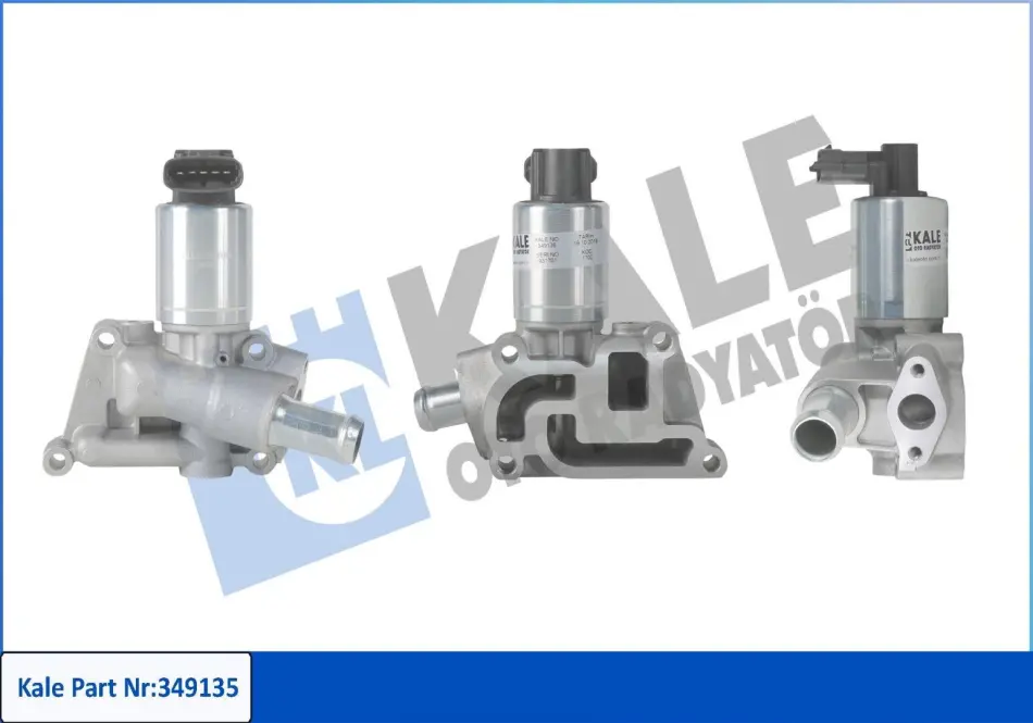 Клапан EGR (5 pin) Opel Astra G (00-), Astra H (04-), Corsa C (00-) 1.0i, 1.2i, 1.4i KALE OTO RADYATOR Kale oto radyator 349135 (фото 1)