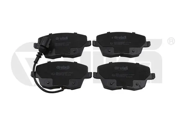 Колодки тормозные передние с датчиком износа Skoda Fabia (00-10)/VW Polo (02-10)/Seat Ibiza (02-05) VIKA Vika 66980009301 (фото 1)